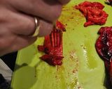 A picture of step 1 of Roast peppers salad.