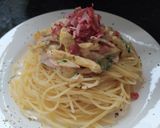 Foto del paso 4 de la receta: Pasta Carbonara de Pollo Fácil en Casa
