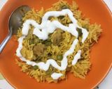 A picture of step 4 of Soya Veg Pulav.