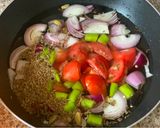 A picture of step 2 of Deghi Mutton Karahi.