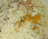 A picture of step 2 of Rice pakoda.