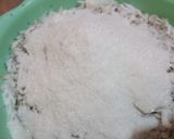 A picture of step 1 of Toasted Coconut flakes.