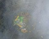 A picture of step 2 of Kheksi ki bhujia/spine gourd fry.