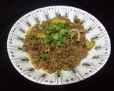 A picture of step 7 of Shinwari beef tomato qeema karahi.
