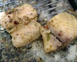 A picture of step 3 of Grilled Fish with tangy orange- garlic-butter sauce.