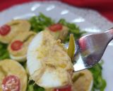 Foto del paso 3 de la receta: Huevos Rellenos Económicos Para la Mesa Navideña Recuerdo De Mi Abuela