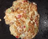A picture of step 2 of Omelette Sandwich.