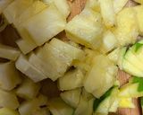 A picture of step 1 of Mango Pineapple Jain Pizza.