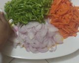 A picture of step 1 of Veg Manchurian.