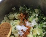 A picture of step 1 of Alu ka samosa.