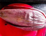 A picture of step 2 of Banana flower vadai.