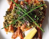 A picture of step 6 of Pepper Prawns with Buttered Garlic.