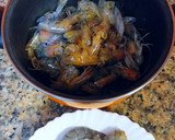Foto del paso 4 de la receta: Sopa de mariscos a los tres caldos e infusionada con azafrán