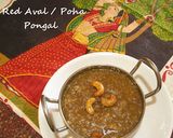 A picture of step 1 of Red Aval / Poha Pongal.