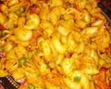 A picture of step 7 of Vegetable Masala Macroni.