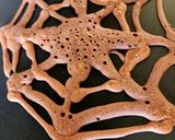 A picture of step 2 of Halloween Spiders And Chocolate Vanilla Eggless Spiderweb Pancake.
