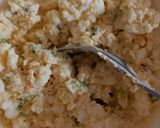 A picture of step 3 of My Egg,Spring onion and Soft Cheese mix#Breakfast#Lunch.