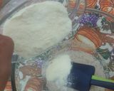 A picture of step 1 of Indian pavs/street food rolls.