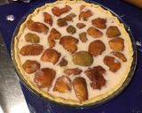 Une image de l'étape 9 de Tarte aux pêches jaunes et amandes (pâte brisée épeautre, semoule fine et lait).