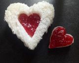 A picture of step 2 of Bread hearts 💕.
