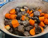 Une image de l'étape 15 de Bœuf braisé aux carottes et pommes de terre.