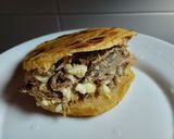 Foto del paso 7 de la receta: Arepas🫓 rellenas 🍖de costilla y huevo🍳🫓