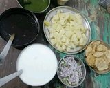 पापड़ी चाट रेसिपी चरण 1 फोटो