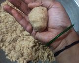 आटा देशी घी सूखे मेवे के लड्डू रेसिपी चरण 4 फोटो