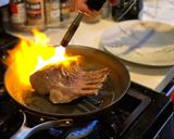 รูปขั้นตอนการทำที่ 3 ของ ซี่โครงเนื้อแกะ Rack of Lamb with Brussels Sprouts