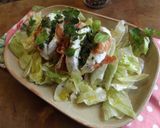 Foto del paso 5 de la receta Ensalada de mozzarella de búfala, jamón ibérico y aceite de hierbas frescas
