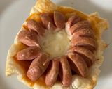 Virsli koszorú recept fázis 3 fotója