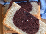 Eggless marble cake