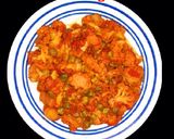 A picture of step 7 of Gobi Matar Aloo.