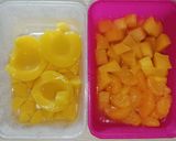 Foto langkah ke 4 dari resep Dessert salad agar - agar buah Thailand!.