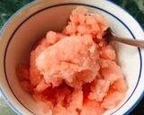 A picture of step 4 of Watermelon Sorbet/Slushee.