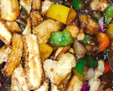 A picture of step 8 of Baby corn manchurian.