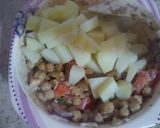 A picture of step 4 of Chaana Chaat.