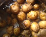 A picture of step 1 of Baby potatoes with Chana Dal.