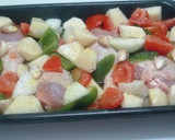 Foto del paso 1 de la receta: Pollo con verduras mediterráneas al horno