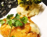 A picture of step 4 of Chicken Cordon Bleu #Ramadankitayari #FastFoodcompetition.
