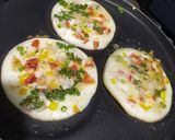 A picture of step 5 of Urad dal uttapam.