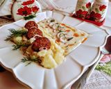 Kapros tökfőzelék füstölt kolbásszal recept fázis 2 fotója