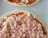 A picture of step 9 of Sausage(Smokies pizza).