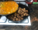 Foto del paso 11 de la receta: Albóndigas en salsa de champiñones variados y trigueros silvestres de temporada