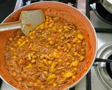 A picture of step 3 of Banana flower with small cowpeas Curry.