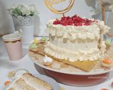 Foto langkah ke 12 dari resep Raspberry Cream Cake Ketogenic.