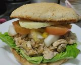 Foto del paso 14 de la receta: Sánduche🥪de pollo🍗manzana🍏 y cebolla🧅caramelizadas con queso🧀y vegetales frescos🥗