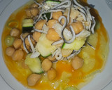 Foto del paso 5 de la receta: Anguriñas en pil pil de bacalao y garbanzos con calabacín