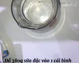 Hình bước làm 1 của món Sữa chua úp ngược