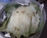 Hình bước làm 4 của món Gà hấp hoa sen